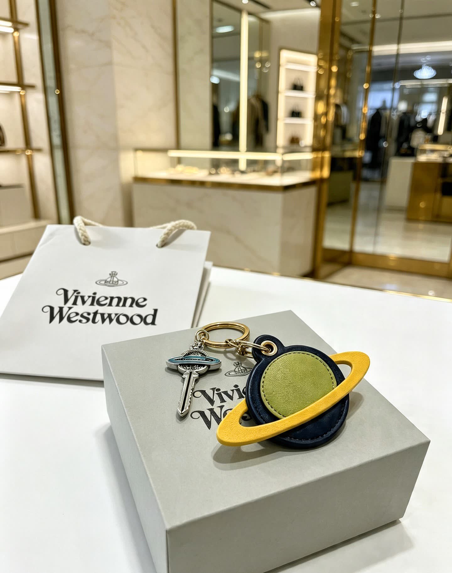 Vivienne Westwood Saturn Keychain
